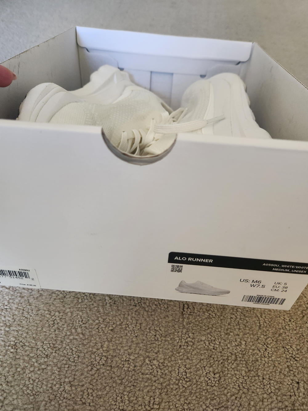 ALO Yoga White Runner Sneakers